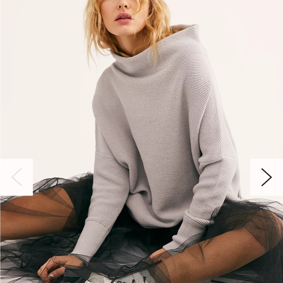 Free people ottoman sweater. Grey. Size small - Picture 3 of 3
